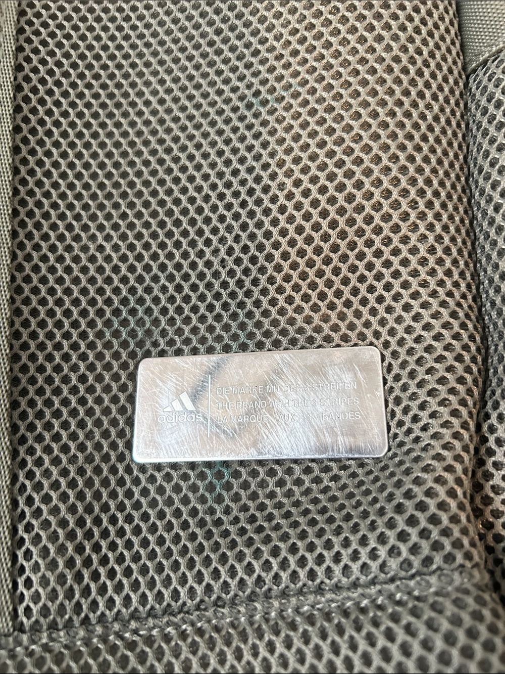 adidas Olive Mesh Backpack - Picture 2 of 5